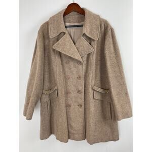 Checkout Fashions Wool Car Jacket Light Brown Womens
